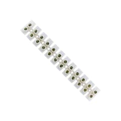 Regleta de Conexion Plastica Blanca 16mm 30A 12 Polos
