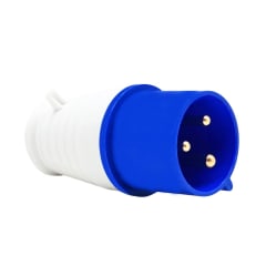 Enchufe Ind. Macho Volante 2P+T 32A 220V IP44