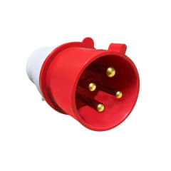 Enchufe Ind. Macho Volante 3P+T 32A 380V IP44