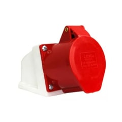 Enchufe Ind. Hembra Sobrepuesta 3P+N+T 32A 380V IP44 - Lexo