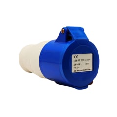 Enchufe Ind. Hembra Volante 2P+T 16A 220V IP44