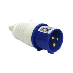 Enchufe Ind. Macho Volante 2P+T 16A 220V IP44 - Lexo