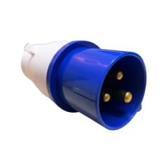 Enchufe Ind. Macho Volante 2P+T 16A 220V IP44