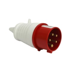 Enchufe Ind. Macho Volante 3P+N+T 32A 380V IP44 - Lexo