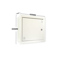 Caja de Distribucion PAU CTR 300x400x80mm Embutida Ral 7035
