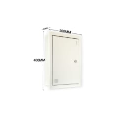 Caja de Distribucion PAU CTR 400x300x80mm Embutida Ral 7035