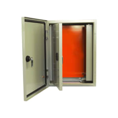 Gabinete Tablero Metalico 400x300x200mm 2 Puertas IP65 Ral 7035