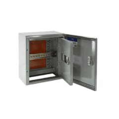 Gabinete Tablero Metalico 300x300x200mm C/Chasis 8Mod IP65 RAL 7032