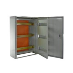 Gabinete Tablero Metalico 600x400x200 C/Chasis 43Mod IP65 Ral 7032