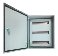 Gabinete Tablero Metalico 500x400x200 C/Chasis 45Mod IP65 Ral 7032