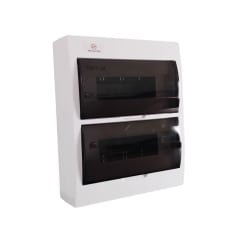 Tablero Plastico 24 Mod. Sobrep. Libre Halog. Tapa Humo