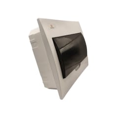 Tablero Plastico 12 Modulos Embutido Libre Halog. Tapa Humo