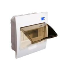 Tablero Plastico 8 Modulos Embutido Tapa Humo - DRL