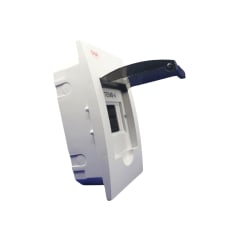 Tablero Plastico 4 Modulos Embutido Libre Halog. Tapa Humo