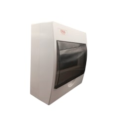 Tablero Plastico 8 Mod. Sobrep. Libre Halog. Tapa Humo