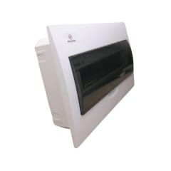 Tablero Plastico 18 Modulos Embutido Libre Halog. Tapa Humo