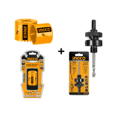 Sierra de Copa Bi- Metal 32mm-1.1/4'' INGCO HSB10321 + Guia 32 - 210mm