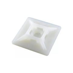 Base Autoadhesiva Caluga Blanca 28x28mm (50 Un)