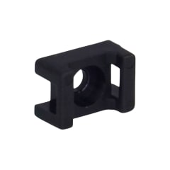 Base Atornillable para Amarra Tipo Chilectra Caluga Negra 23x16x9mm (100 Un)