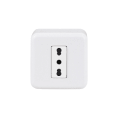 Enchufe Simple Sobrepuesto 2P+T 10/16A - Schneider