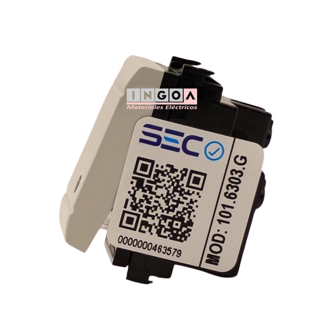 Modulo Interruptor 9/12 16A 250V Gris Evolution - Scame - Vista 4