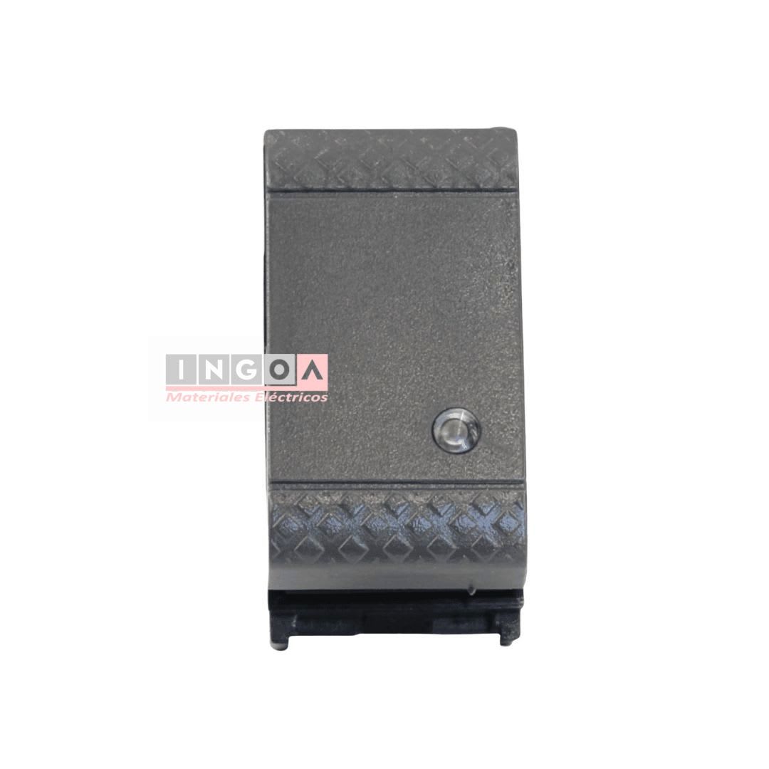 Modulo Interruptor 9/12 16A 250V Gris Oscuro Evolution Scame - Vista 2