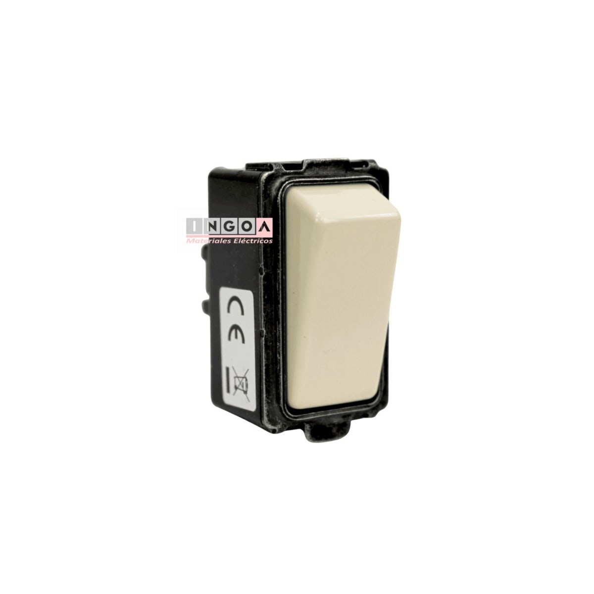 Modulo Interruptor 9/12 10A Marfil - Scame (Alternativo Magic) - Vista 2