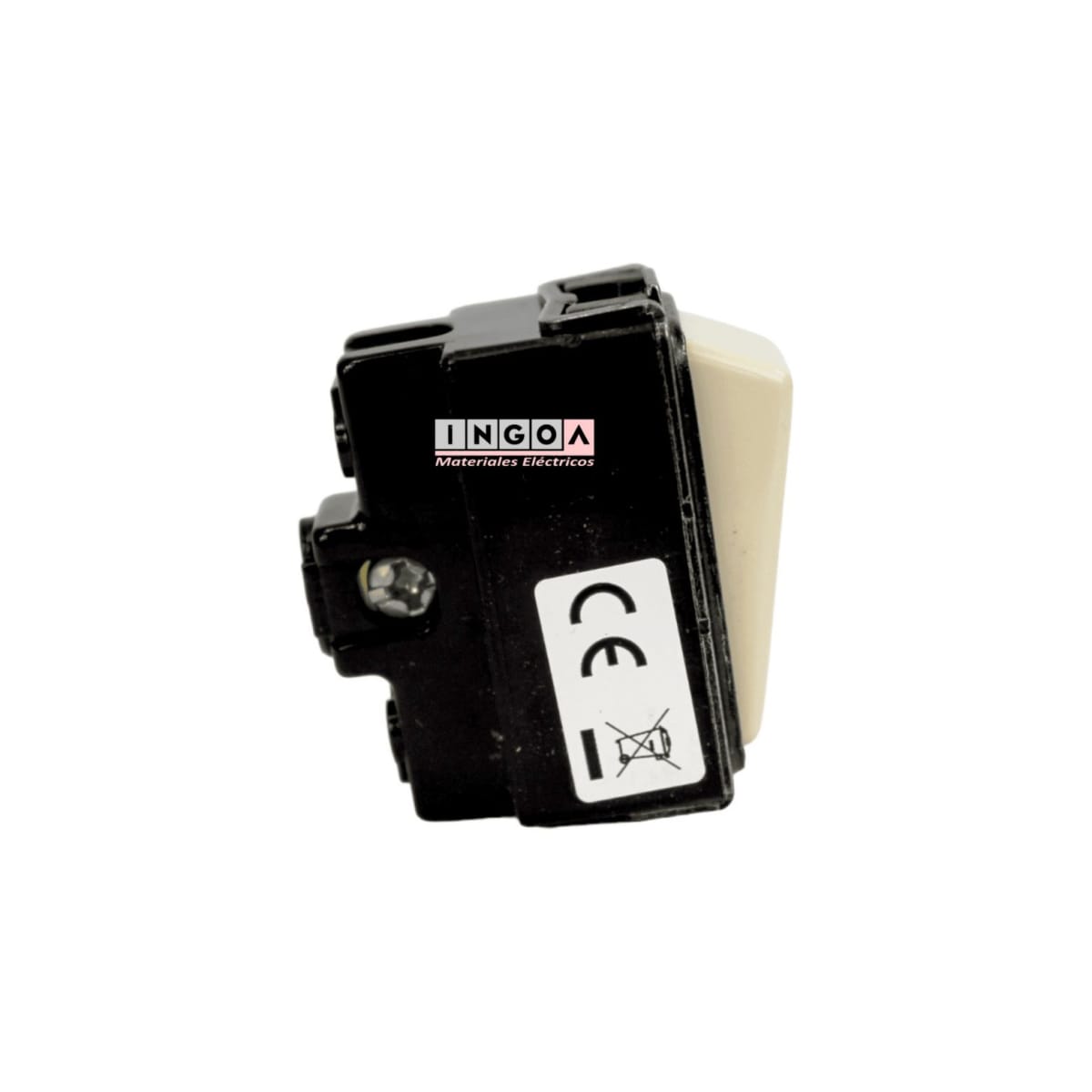 Modulo Interruptor 9/12 10A Marfil - Scame (Alternativo Magic) - Vista 3