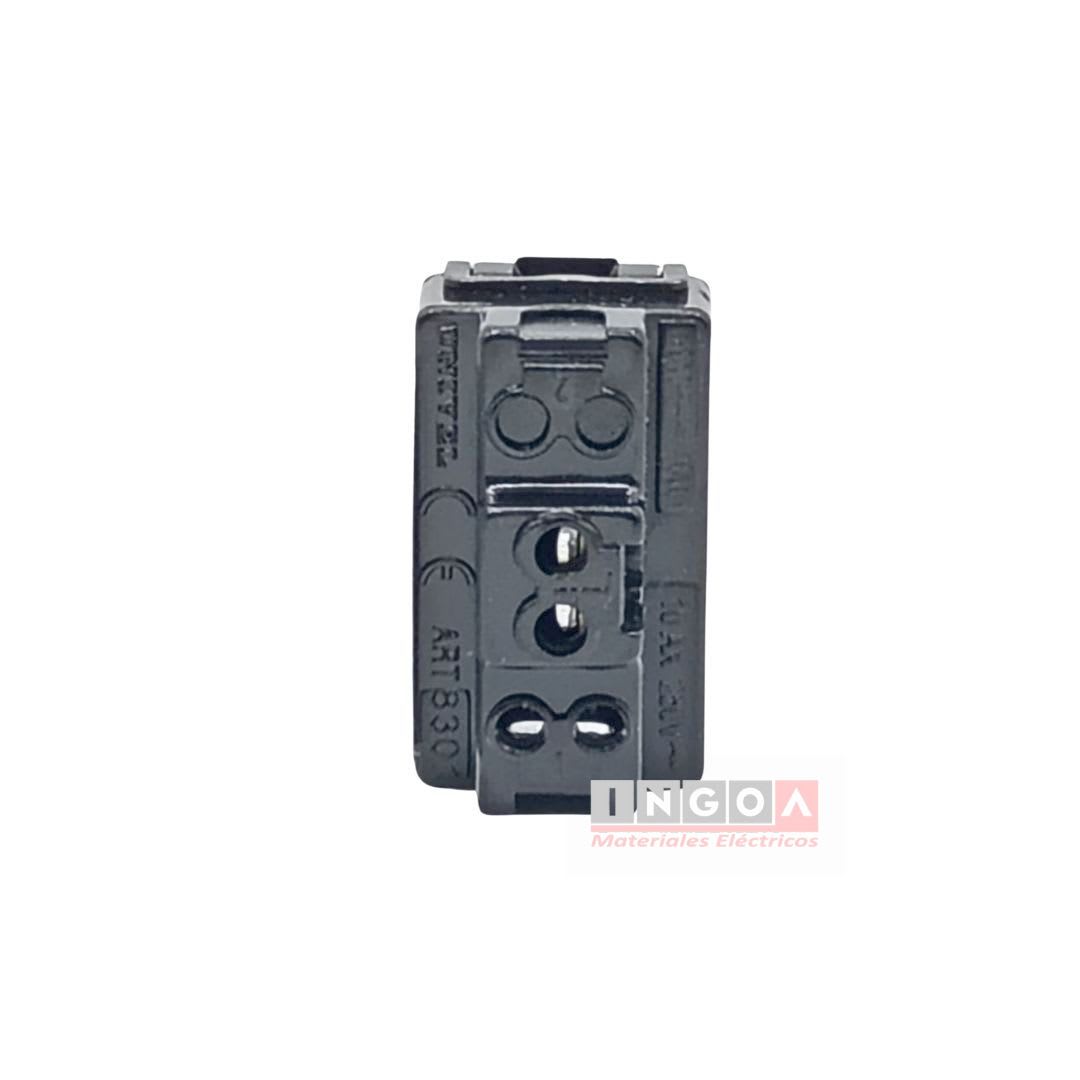 Modulo Interruptor 9/12 10A Marfil - Scame (Alternativo Magic) - Vista 4