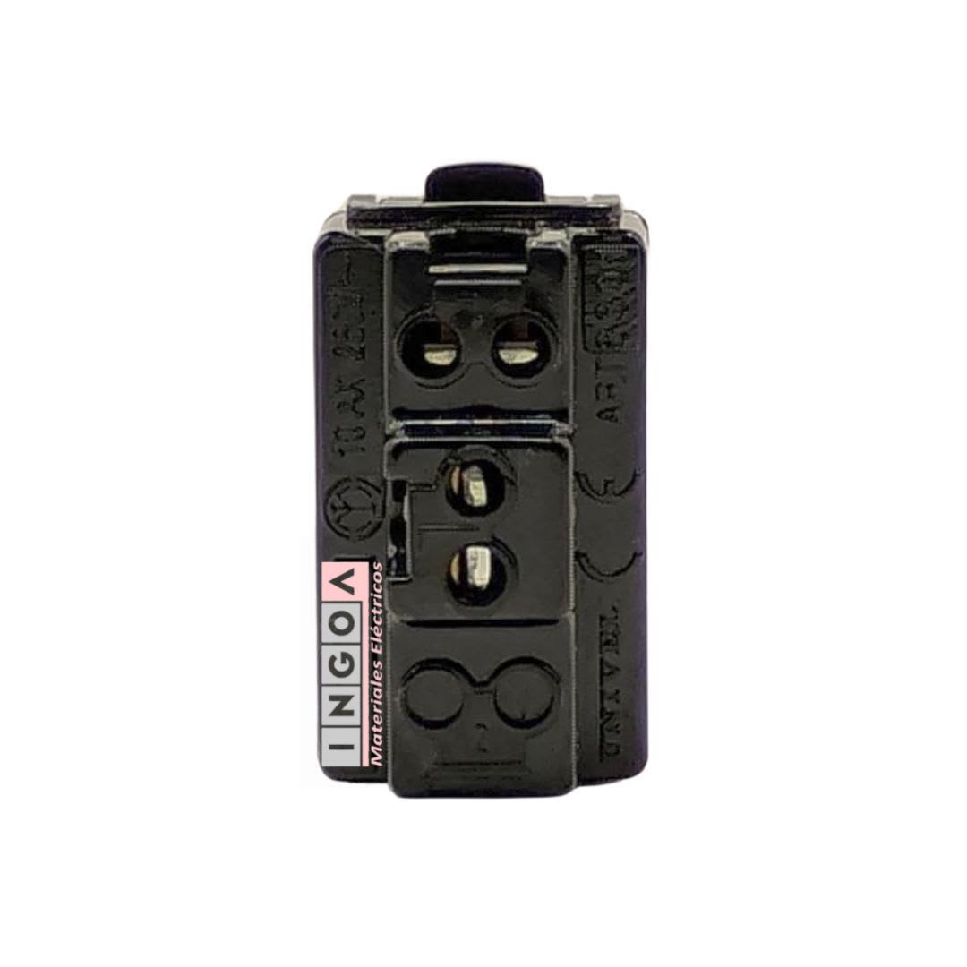 Modulo Interruptor 9/12 10A Negro - Scame (Alternativo Magic)9