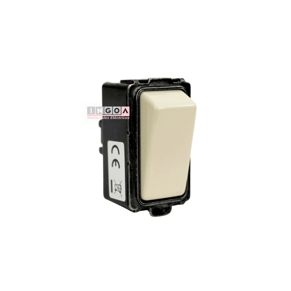 Modulo Interruptor 9/24 10A Marfil - Scame (Alternativo Magic) - Vista 2