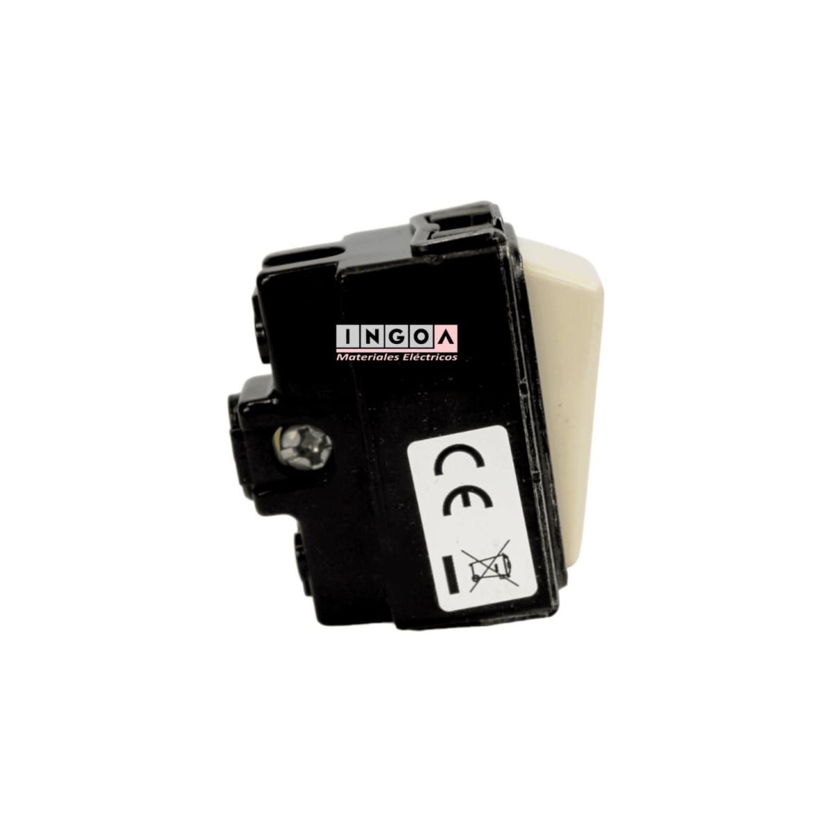 Modulo Interruptor 9/24 10A Marfil - Scame (Alternativo Magic) - Vista 3