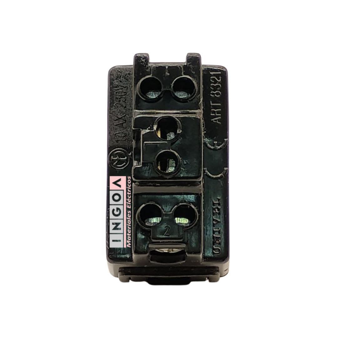 Modulo Interruptor 9/24 10A Negro - Scame (Alternativo Magic) - Vista 8