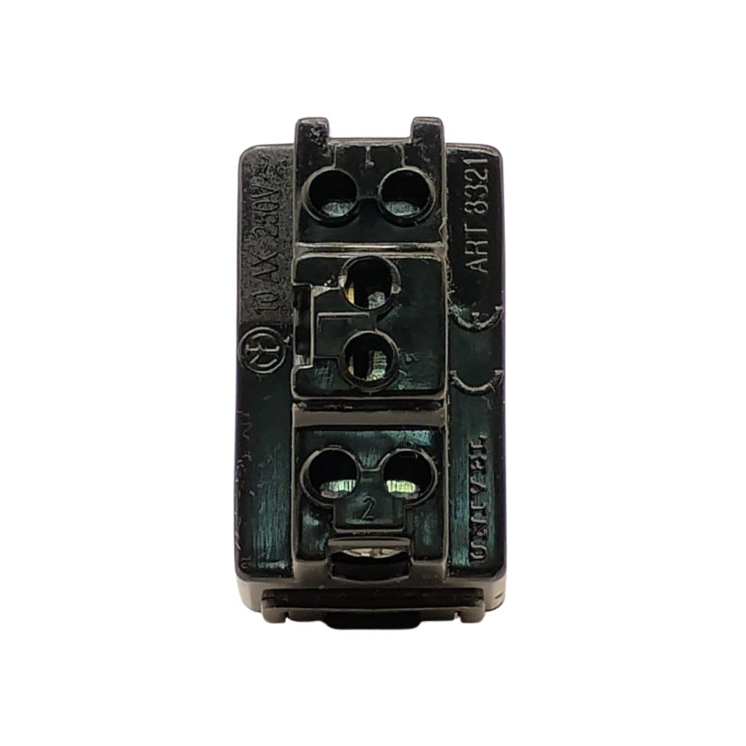 Modulo Interruptor 9/24 10A Negro - Scame (Alternativo Magic) - Vista 4