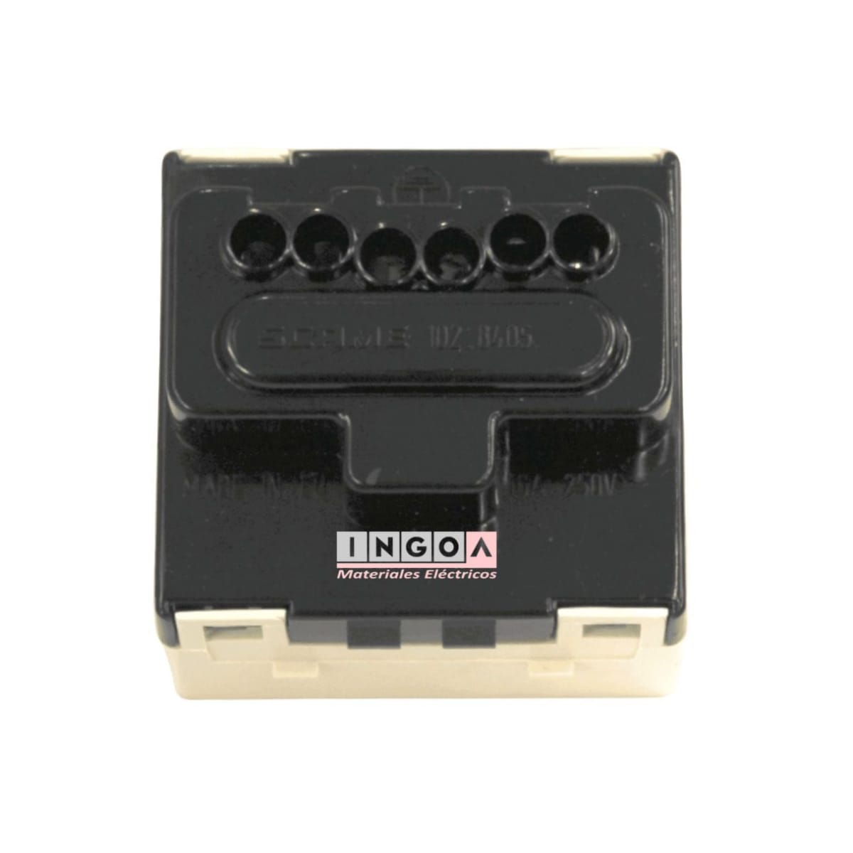 Modulo Schuko 2P+T 10/16A Bipaso 220-250V Marfil Basic - Scame - Vista 4
