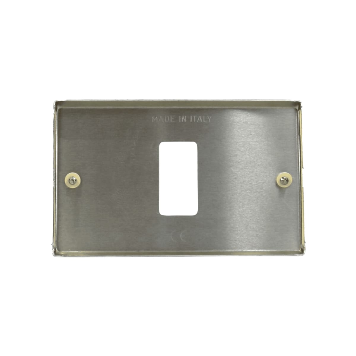 Placa Tapa Aluminio Anonizado 1 Módulo - Scame (Alternativo Magic) - Vista 2