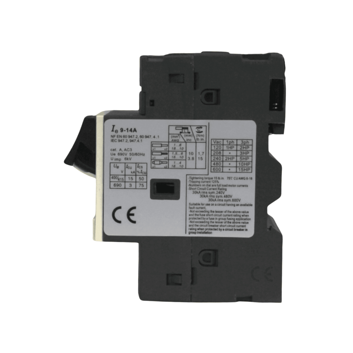 Guardamotor 9-14A - CNC - Vista 3