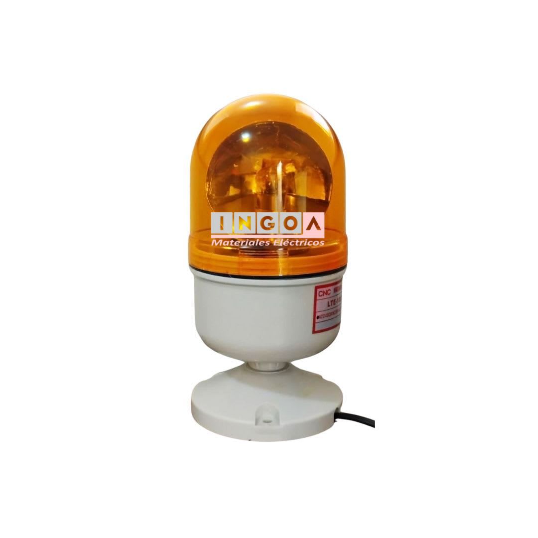 Baliza Amarilla Giratoria 12Vac LTE-1083 - CNC - Vista 2