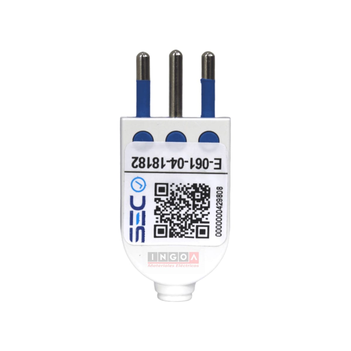 Enchufe Macho Volante Convertible 2P+T 10A 250V Dom. Blanco - Scame - Vista 4