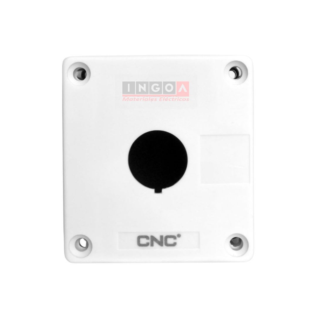Caja PVC 1 Perforación 22mm Sobrepuesta IP40 Blanca - Vista 2