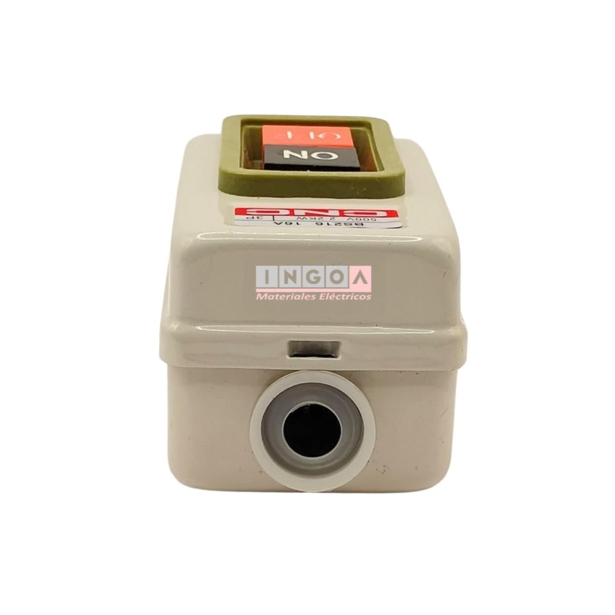 Botonera Sobrepuesta Metalica Partir/Parar con Reten 3P 2.2kW4