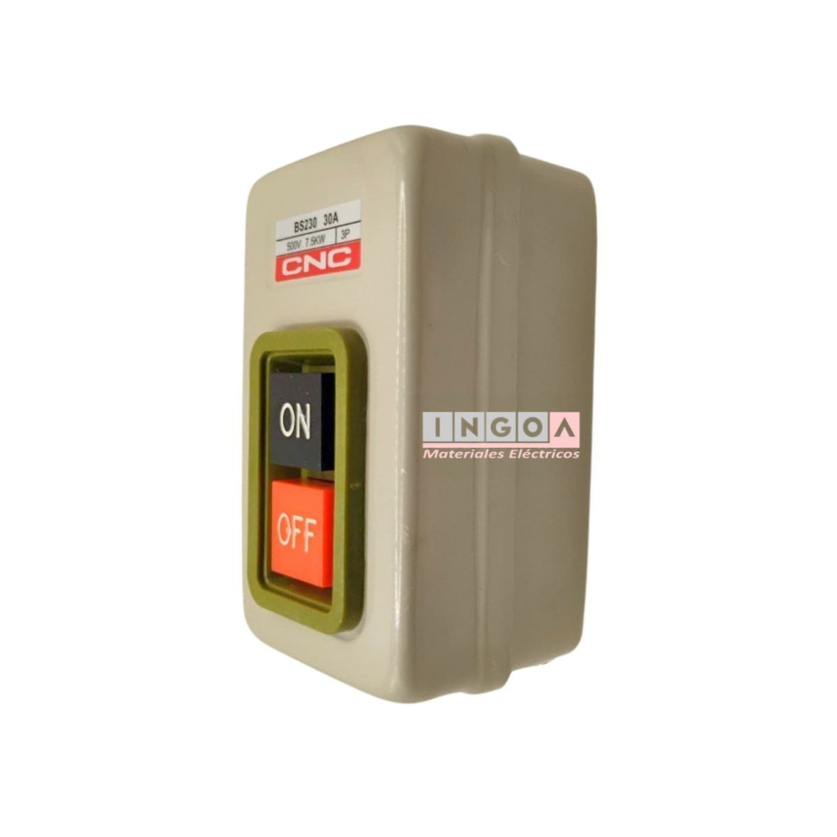 Botonera Sobrepuesta Metalica Partir/Parar con Reten 3P 7.5kW2