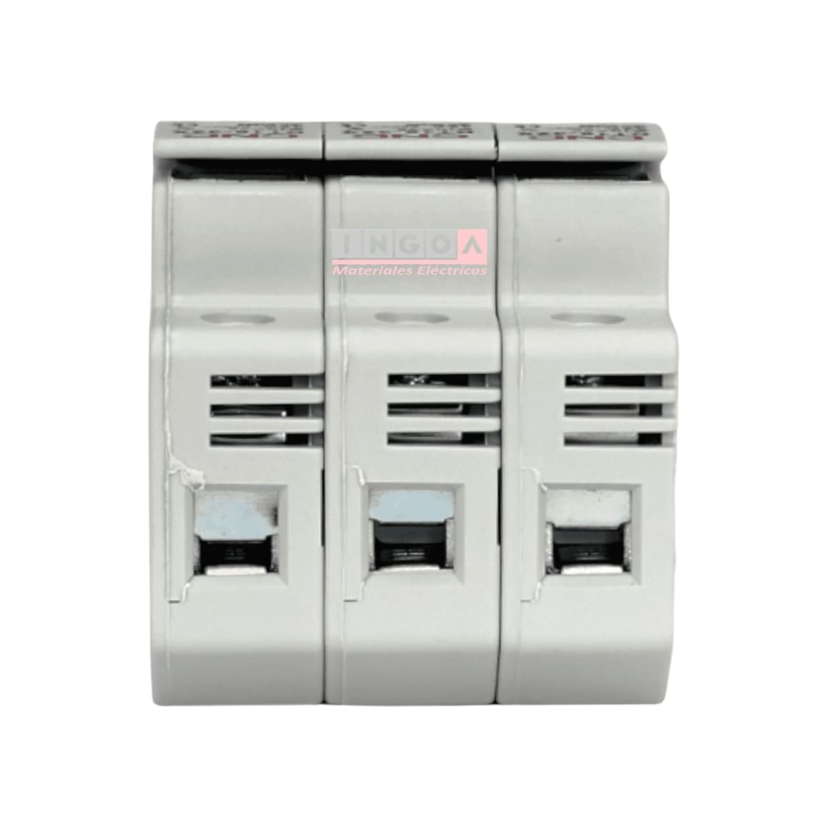 Portafusible 3P 10x38mm 3x32A, 500V S/Fusible - CNC5