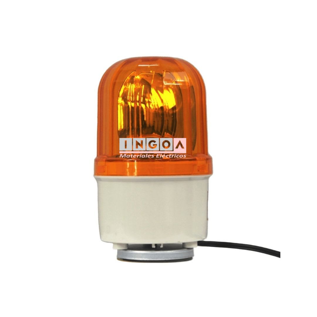 Baliza Amarilla Giratoria e Imantada 12Vac LTD-1101 - CNC3