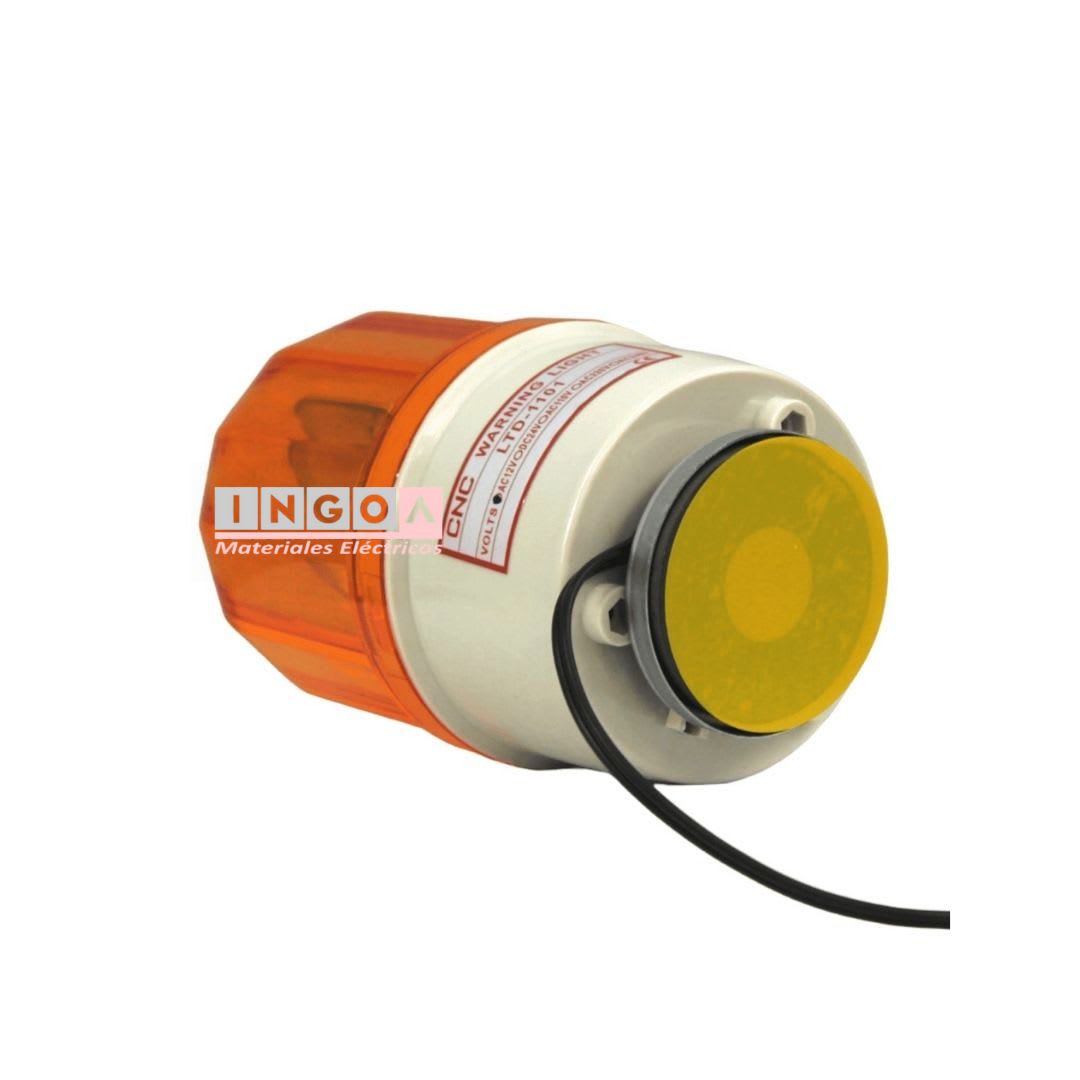 Baliza Amarilla Giratoria e Imantada 12Vac LTD-1101 - CNC4