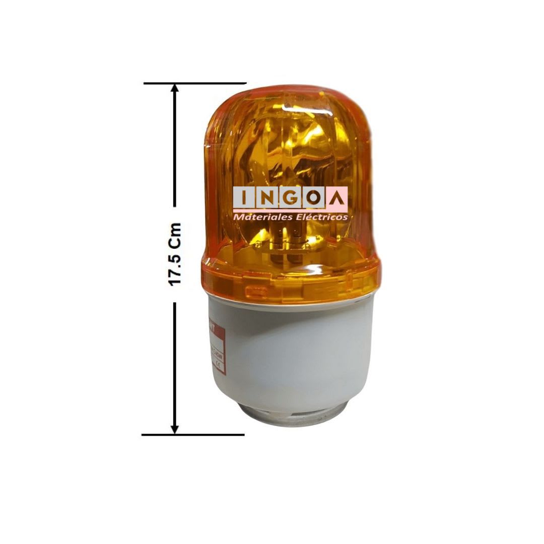 Baliza Amarilla Giratoria e Imantada 12Vac LTD-1101 - CNC5