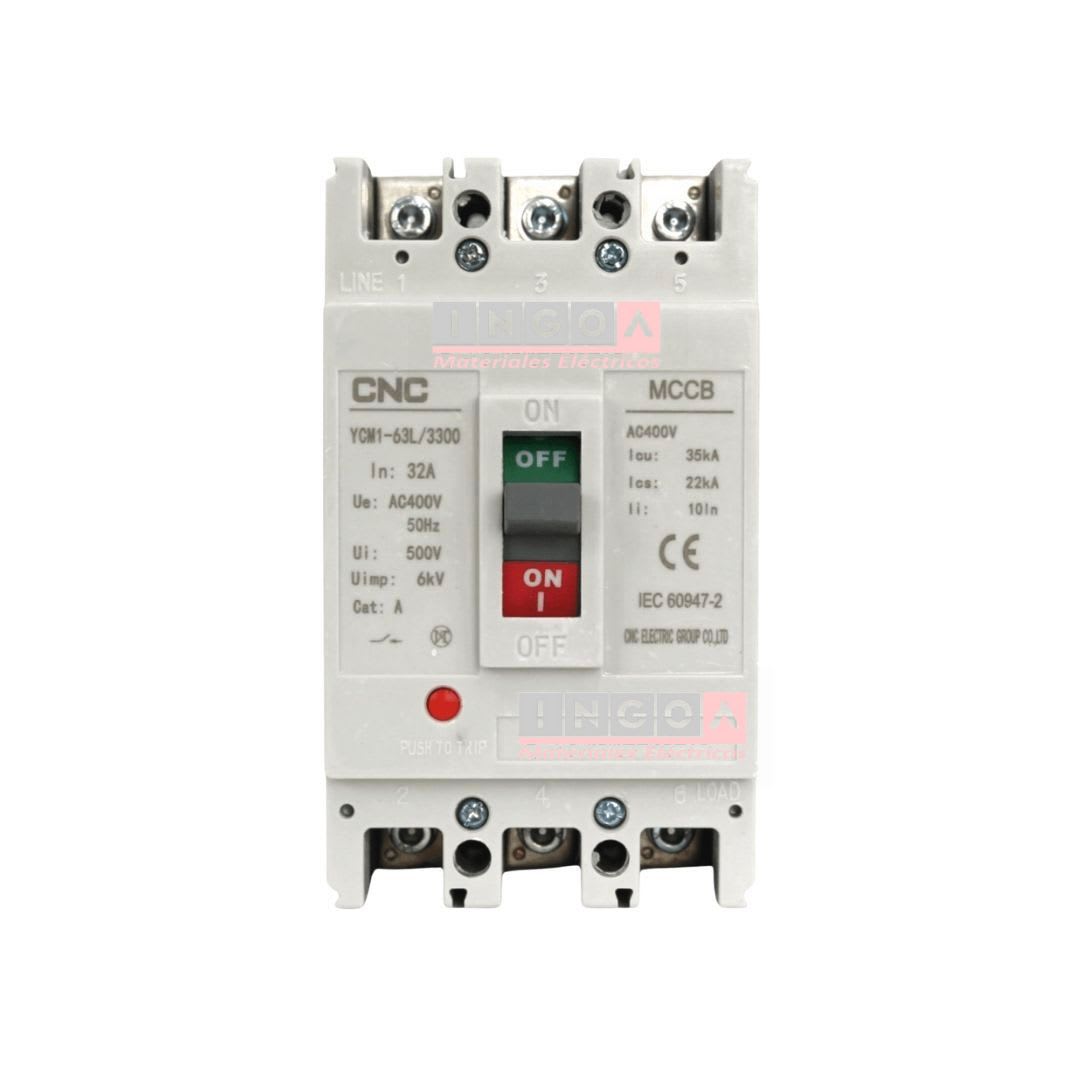Interruptor Automatico Caja Moldeada 3x32A 35KA CNC - Vista 2