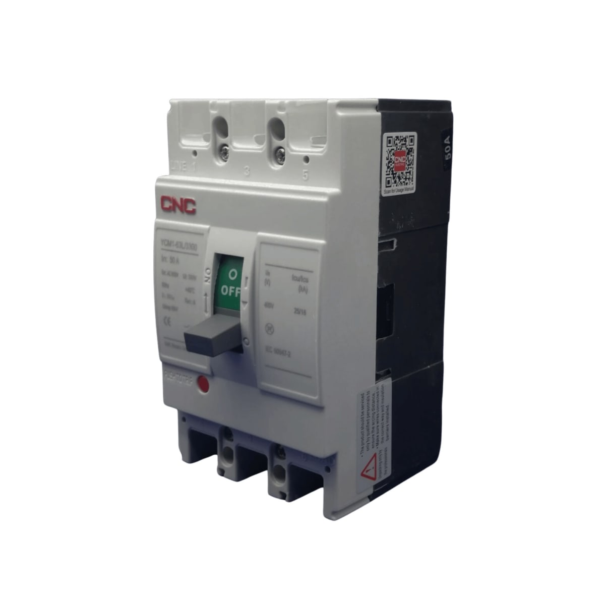 Interruptor Automatico Caja Moldeada 3x50A 35KA CNC - Vista 3