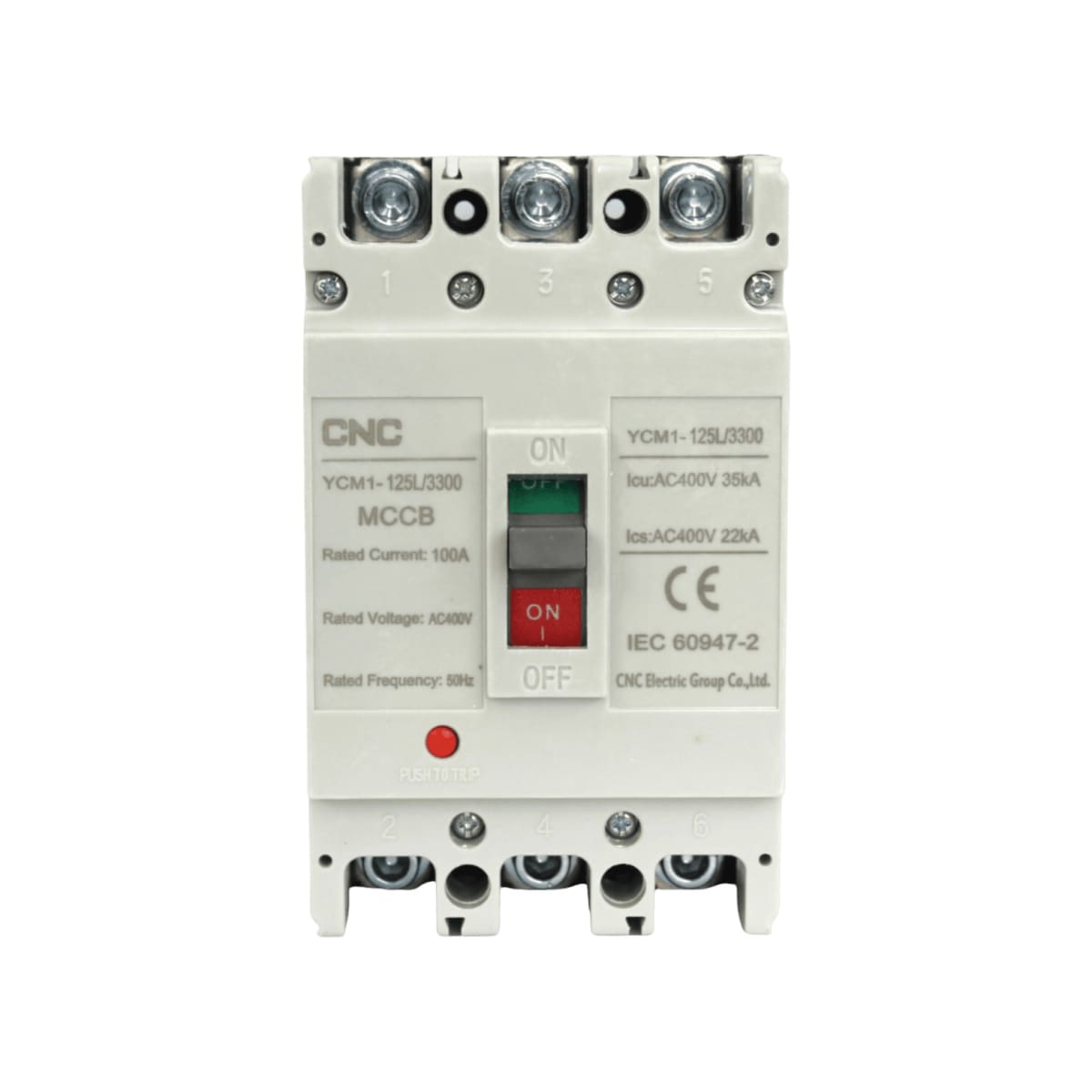 Interruptor Automatico Caja Moldeada 3x100A 35KA CNC - Vista 2