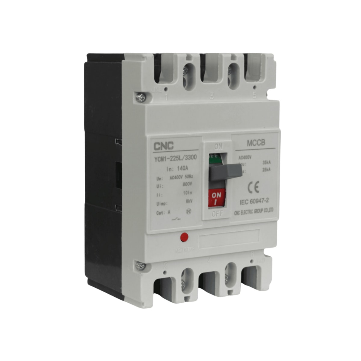 Caja moldeada cnc 3 polos